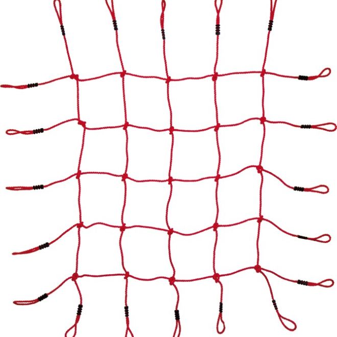 Small Foot Šplhací síť červená - 170 x 170 cm