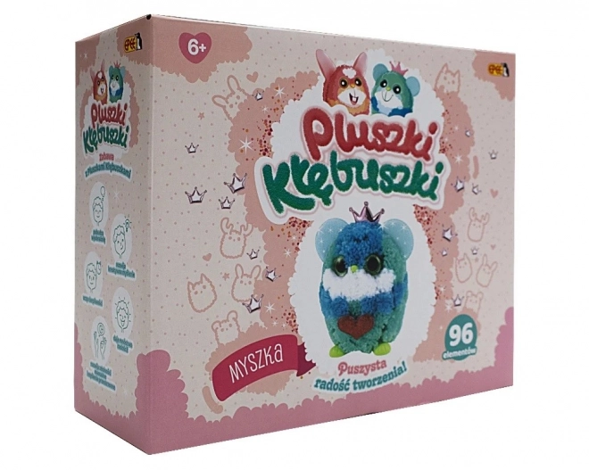 Plushie-Doodles Kreativní sada 96 dílků Myš