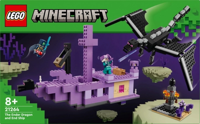 LEGO Minecraft 21264 Drak z Enderu a loď z Endu