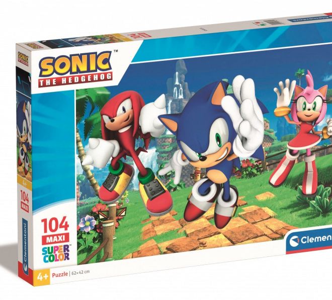 Puzzle 104 dílků Maxi Sonic