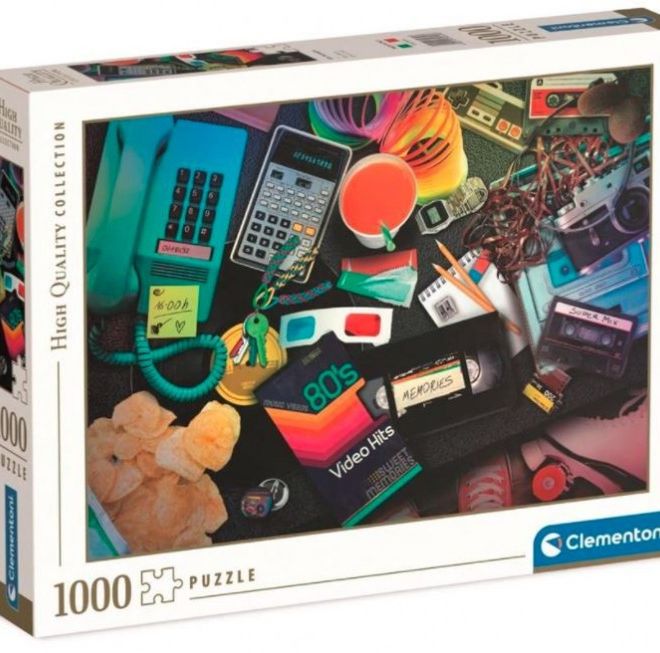 Puzzle 1000 prvků Vysoká kvalita, Nostalgie 80. let