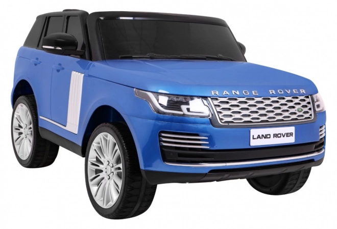 Range Rover HSE Lakované auto pro 2 děti Modrá + dálkové ovládání + 5bodový postroj + audio panel + LED dioda