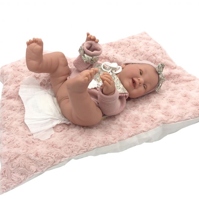 Antonio Juan 50162  MIA - mrkací a čůrající realistická panenka miminko s celovinylovým tělem - 42 cm