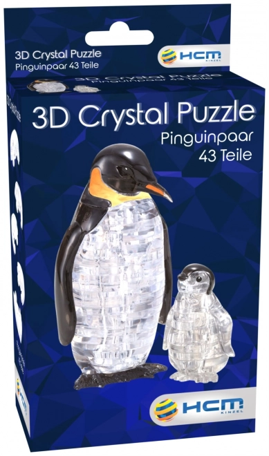 HCM KINZEL 3D Crystal puzzle Tučňáci 43 dílků