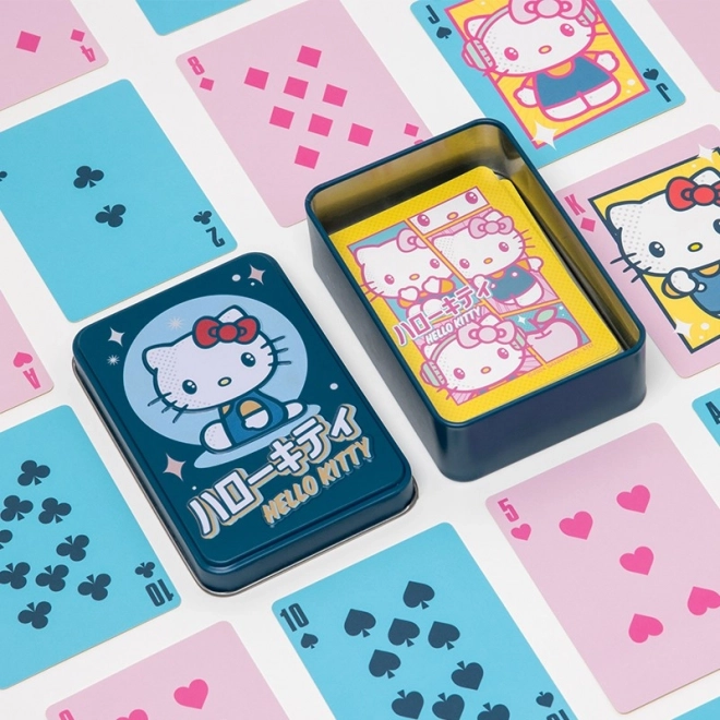 Hello Kitty hrací karty v plechovém boxu