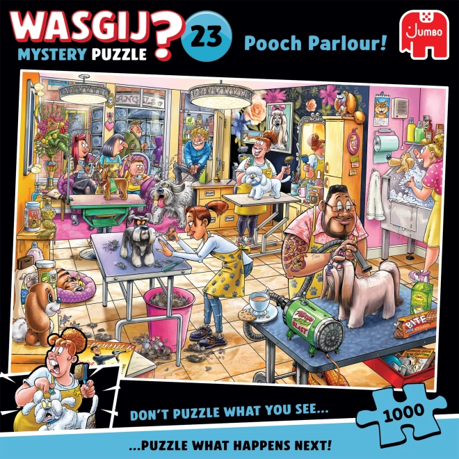 Puzzle Wasgij Mystery 23: Psí salón 1000 dílků