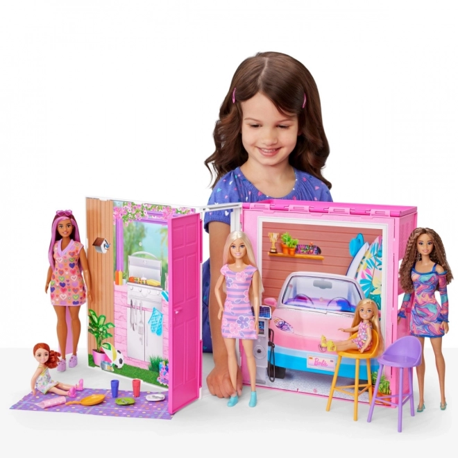 Sada útulného domečku pro panenku Barbie