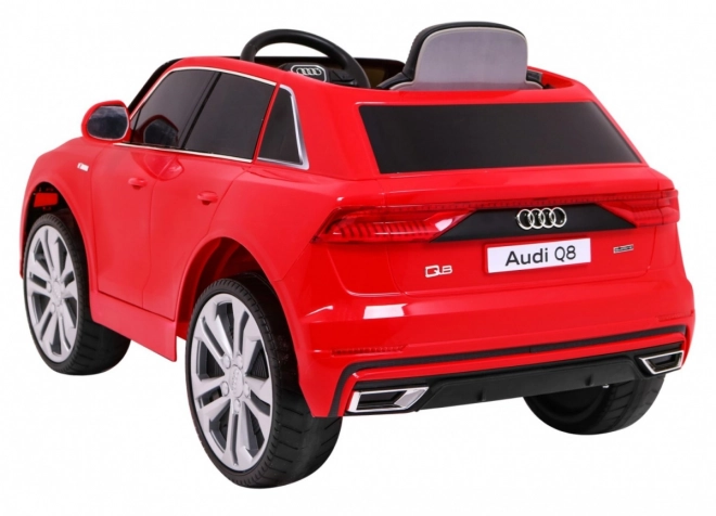 Audi Q8 Zvedák pro děti baterie Červená + Dálkové ovládání + EVA + Pomalý start + MP3 USB + LED dioda