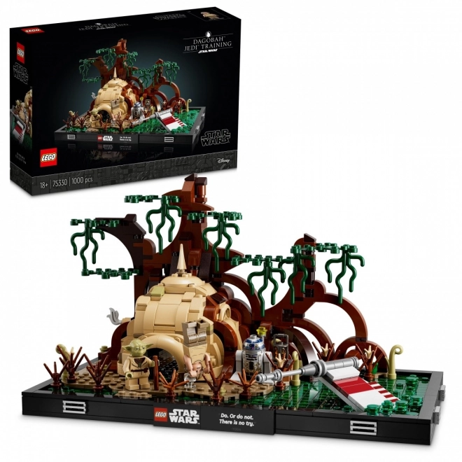 Jediský trénink na planetě Dagobah – LEGO Star Wars diorama