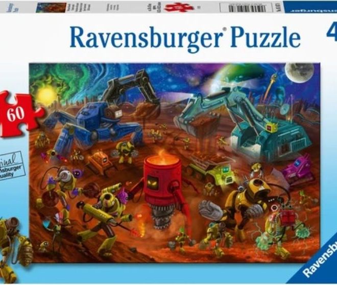 RAVENSBURGER Puzzle Vesmírné staveniště 60 dílků