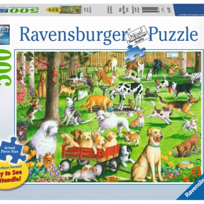 RAVENSBURGER Puzzle Psí park XXL 500 dílků