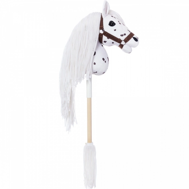 Koník na tyči Hobby Horse z kolekce HOPPIHORSE Sport Edition v barvě bílého leoparda