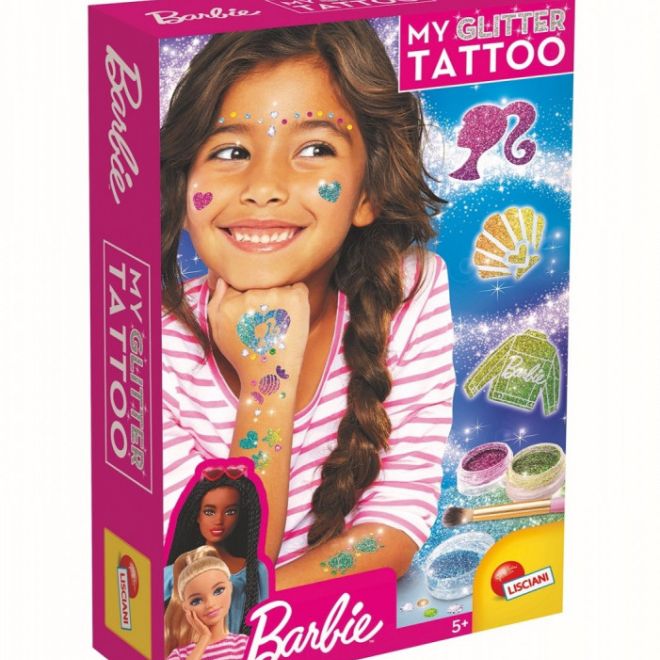 Barbie třpytky tetování