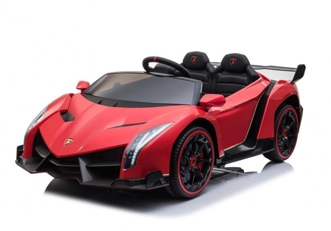 Červené auto na baterie Lamborghini Veneno