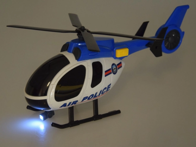 Policejní vozidla s autíčkem a helikoptérou