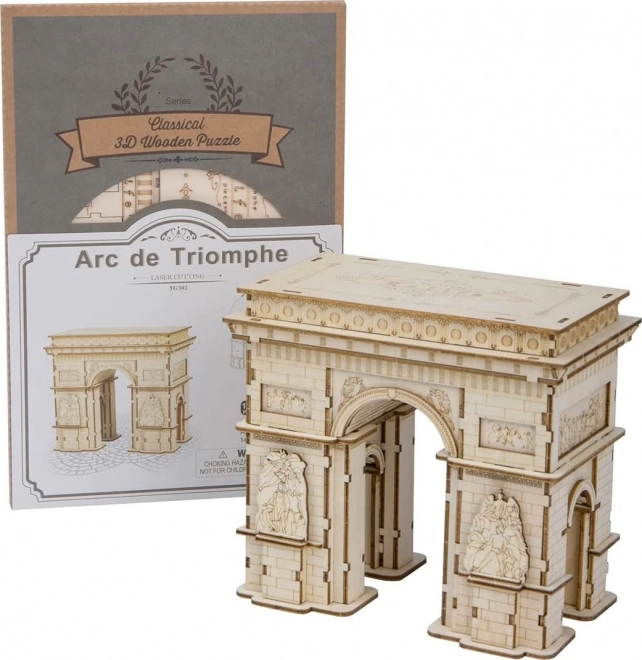 Arc de Triomphe - Vítězný oblouk - 3D dřevěná stavebnice - dekorace