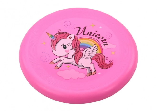 Létající frisbee disk Unicorn Pink 20cm