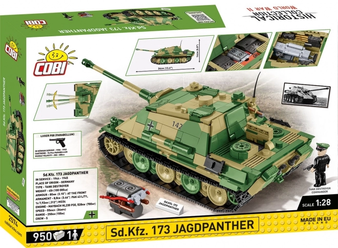 Model tanku Sd.Kfz. 173 Jagdpanther - 950 dílků