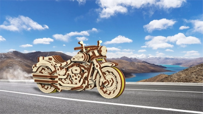 WOODEN CITY 3D puzzle Motocykl Cruiser V-Twin 168 dílů