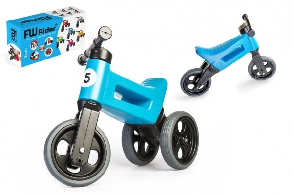 Odrážedlo Funny Wheels Rider Sport 2v1 v krabici – Modré