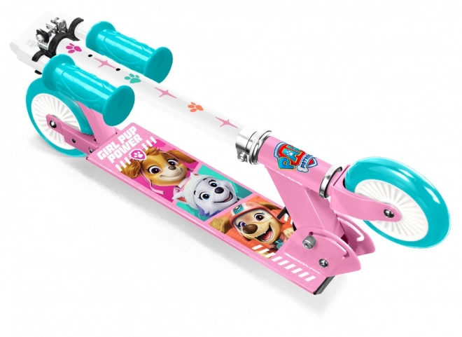Dvoukolová koloběžka Paw Patrol růžová