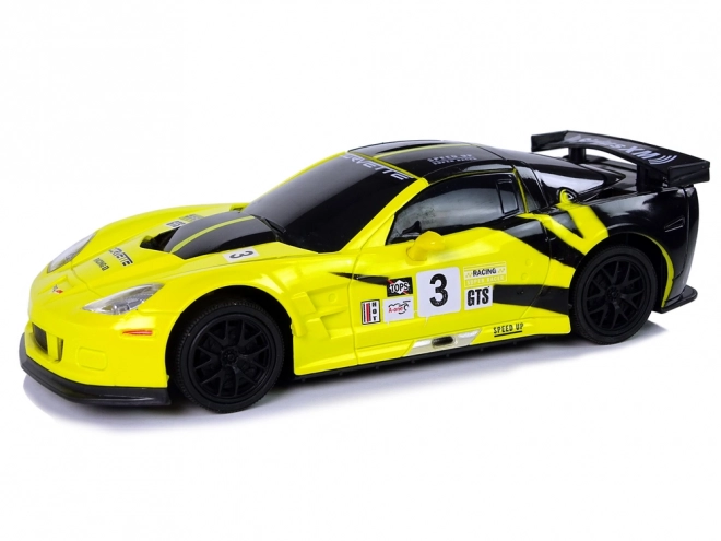 Sportovní auto R/C 1:24 Corvette Yellow C6.R 2.4 G Lights