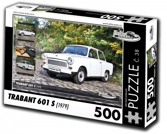 RETRO-AUTA Puzzle č. 38 Trabant 601 S (1979) 500 dílků