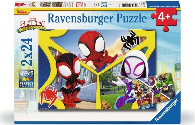 RAVENSBURGER Puzzle Spidey 2x24 dílků