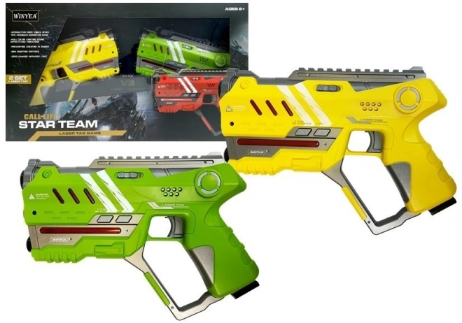 Laser Tag Gun Set 4 týmy 2 barvy