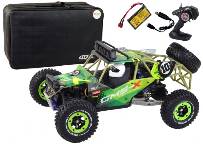 Zelené terénní auto 4D-H1 RC Off-Road 4x4 na dálkové ovládání