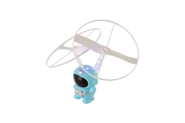 Kosmonaut plast 10cm reagující na pohyb ruky s USB kabelem se světlem 3 barvy v krab.13x16cm