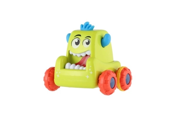 Auto monster plast 9x8cm mačkací jezdící 4 barvy