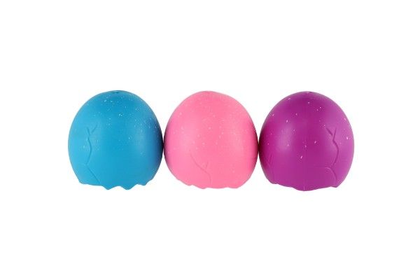 Jednorožec ve vajíčku mačkací antistresový plast možnost 3 barev 7x6cm