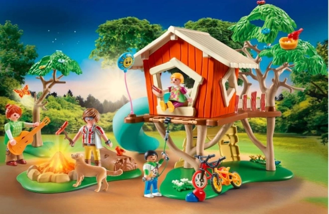 Bricks Family Fun set s figurkami 71001 Domeček na stromě se skluzavkou