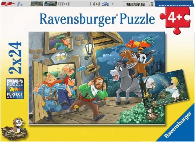 RAVENSBURGER Puzzle Pohádky 2x24 dílků