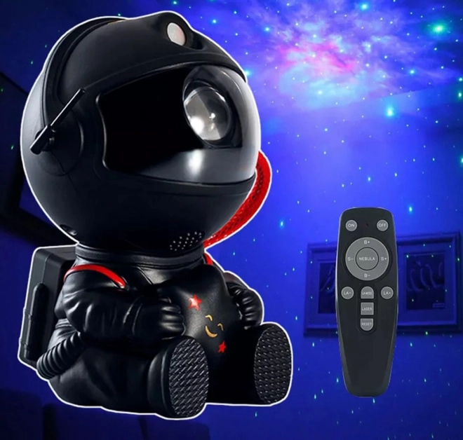 Černý projektor Astronaut