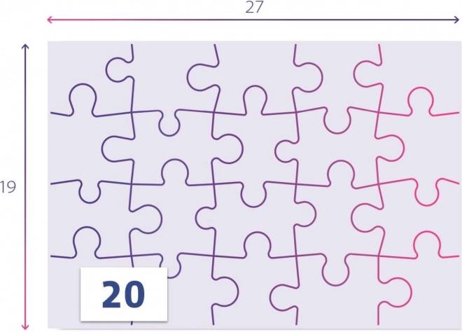 CLEMENTONI Puzzle Superčíči 2x20 dílků