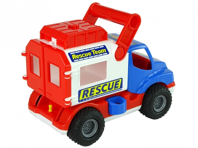 Auto Rescue ConsTruck Blue White Polesie 41937