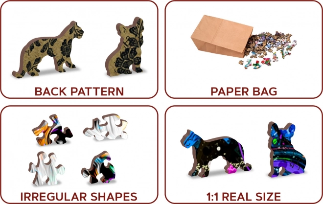 WOODEN CITY Dřevěné puzzle Pop Art Jorkšírský teriér 505 dílků
