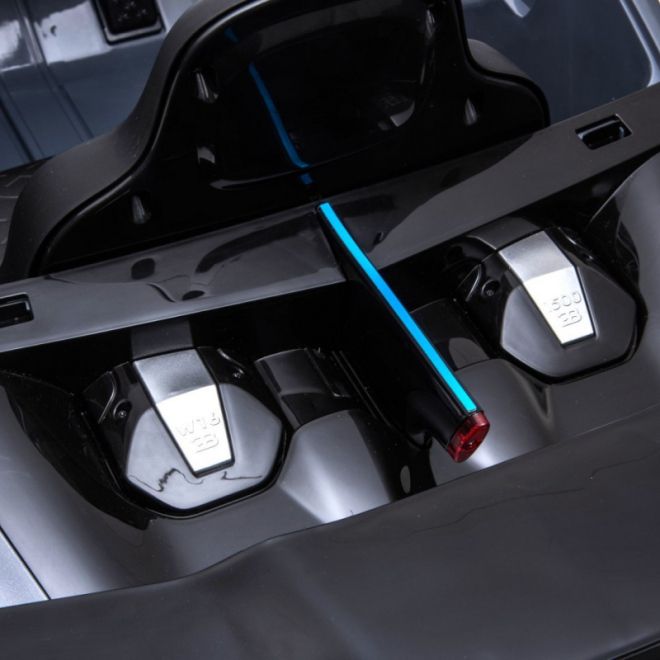 Bugatti Divo Dětské auto na baterie šedé + dálkové ovládání + EVA + pomalý start + LED MP3