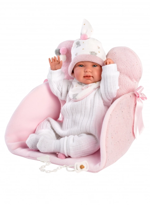 Llorens M844-42 obleček pro panenku miminko NEW BORN velikosti 43-44 cm