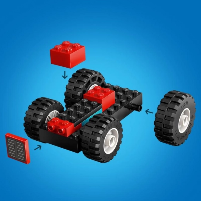 LEGO City Cervený traktor s přívěsem a ovcí