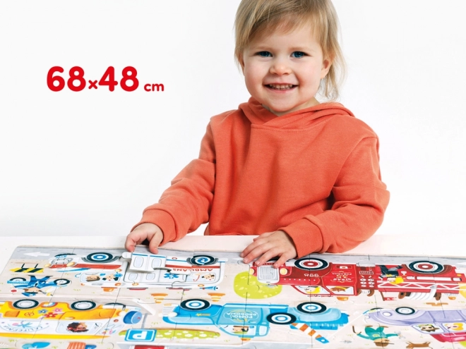 Moto puzzle Auta pro děti