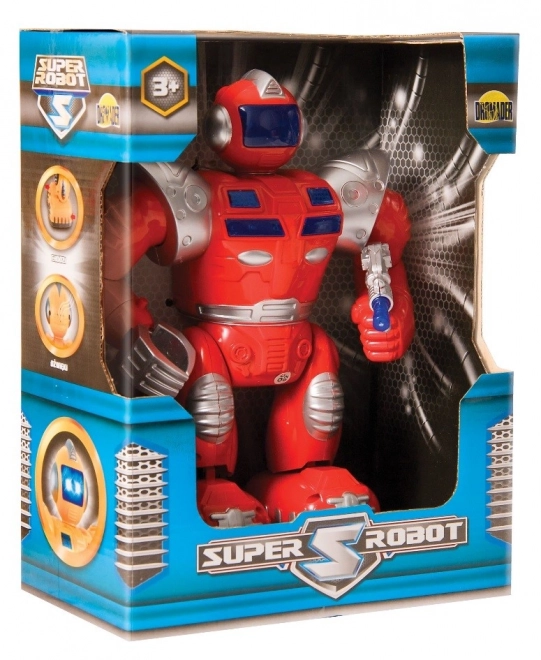 Chodící robot bojovník se světlem a zvukem