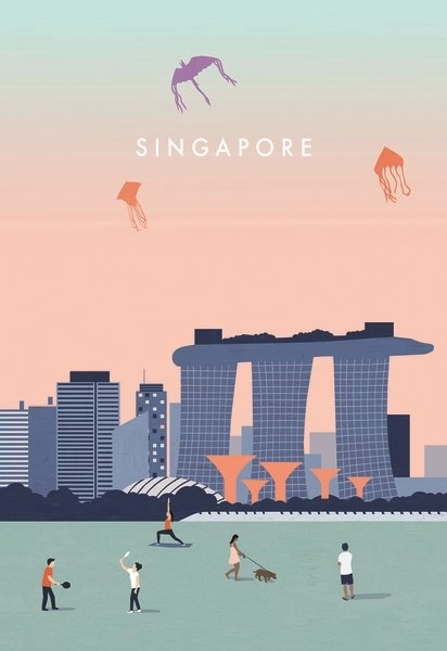 Puzzle Singapur 99 dílků