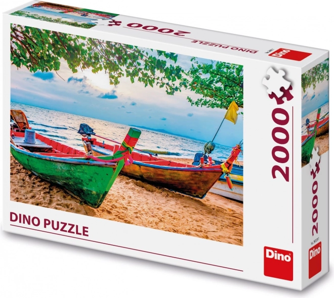 Puzzle Rybářské loďky 2000 dílků