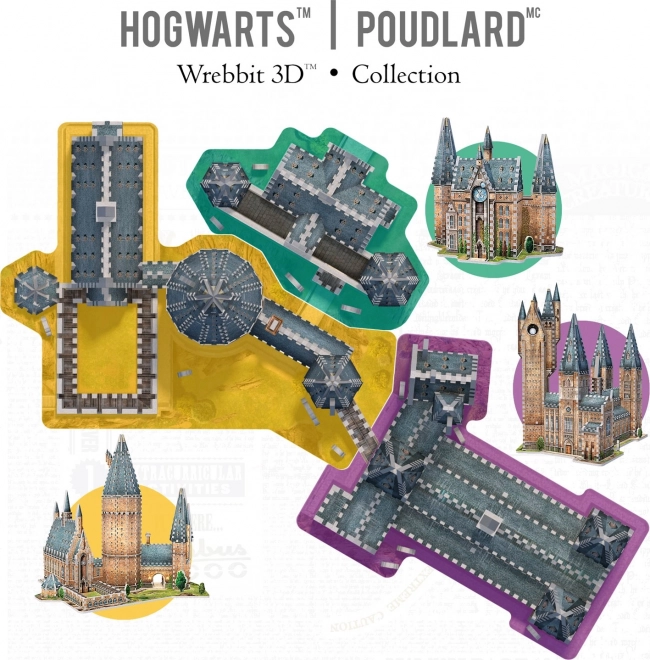 WREBBIT 3D puzzle Harry Potter: Bradavice, Hodinová věž 420 dílků