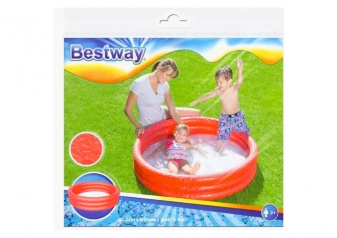 Nafukovací bazén Bestway červený 122 cm x 25 cm 51025