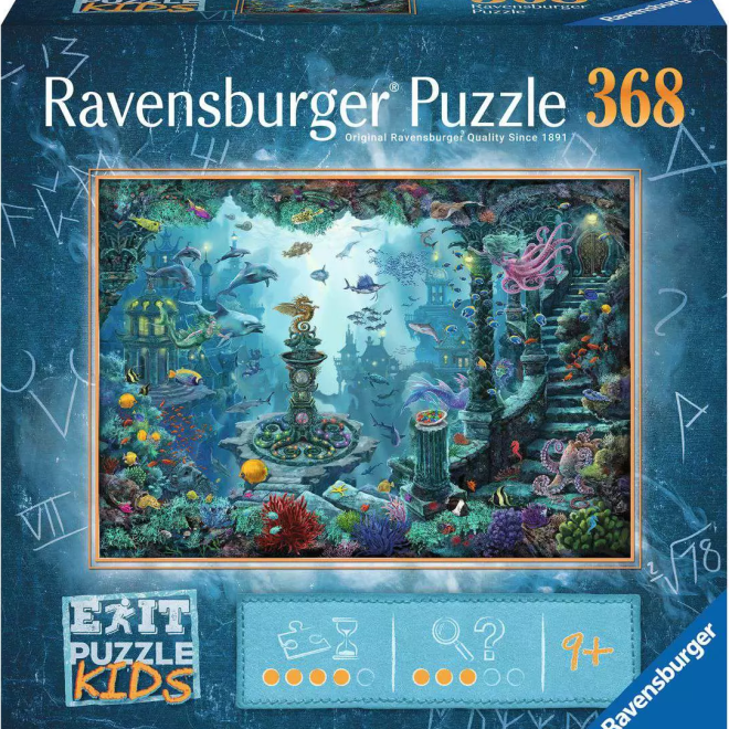 RAVENSBURGER Únikové EXIT puzzle Kids Potopená Atlantida 368 dílků