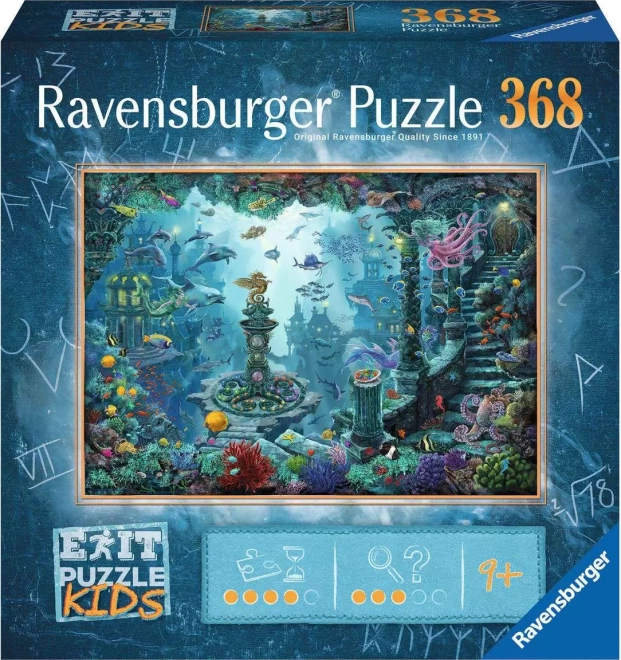 RAVENSBURGER Únikové EXIT puzzle Kids Potopená Atlantida 368 dílků